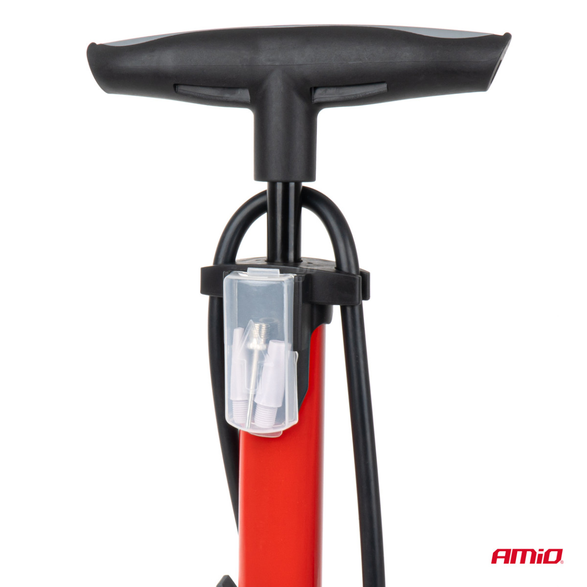 Metallinen käsipumppu painemittarilla MINI PU08 AMIO-04343