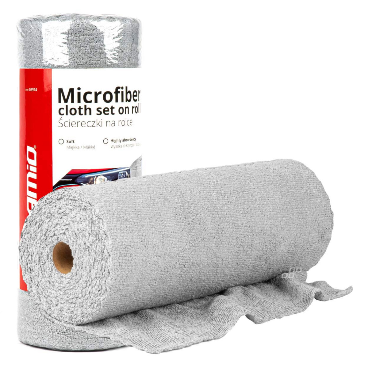 Mikrokuituliinat rullassa 30 × 30 cm, 120 g/m², 50 kpl. AMIO-03974