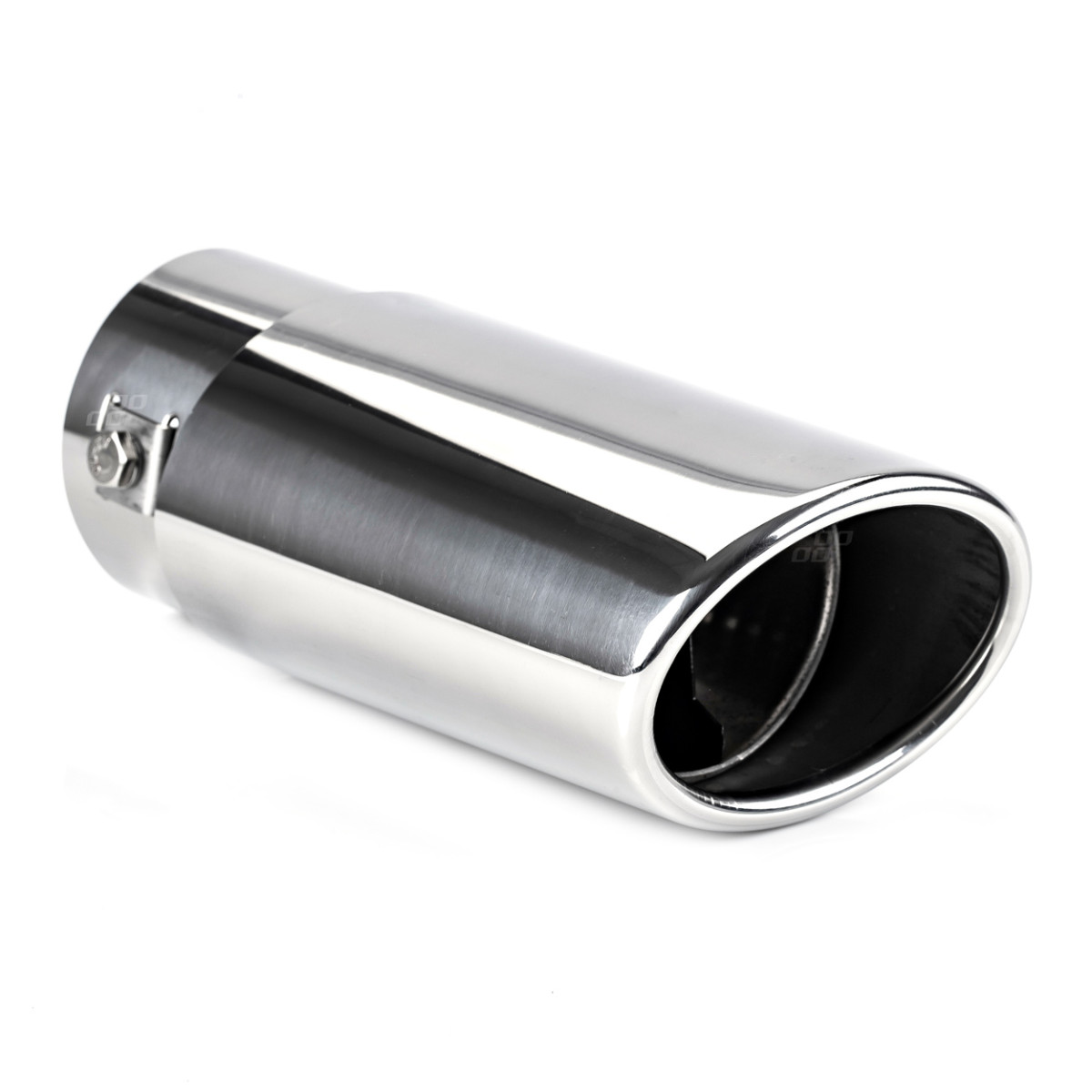 Äänenvaimentimen pää 37-54 mm, ruostumatonta terästä, kromattu, AMIO-02349