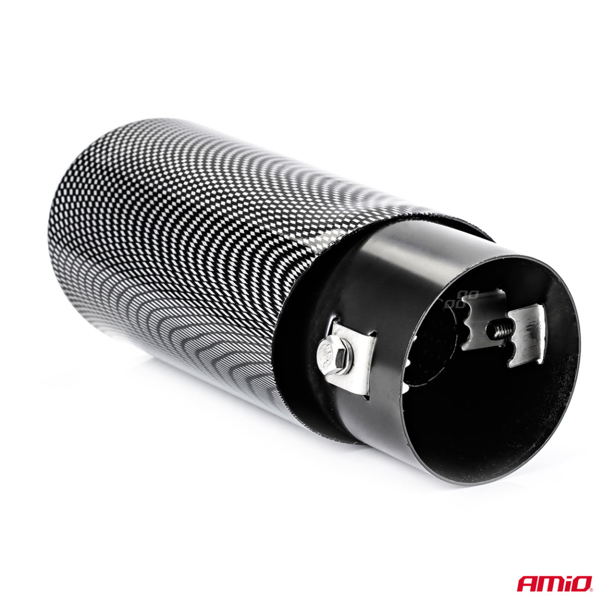 Äänenvaimentimen pää 37–54 mm, ruostumaton teräs, hiilikuitu, AMIO-02350