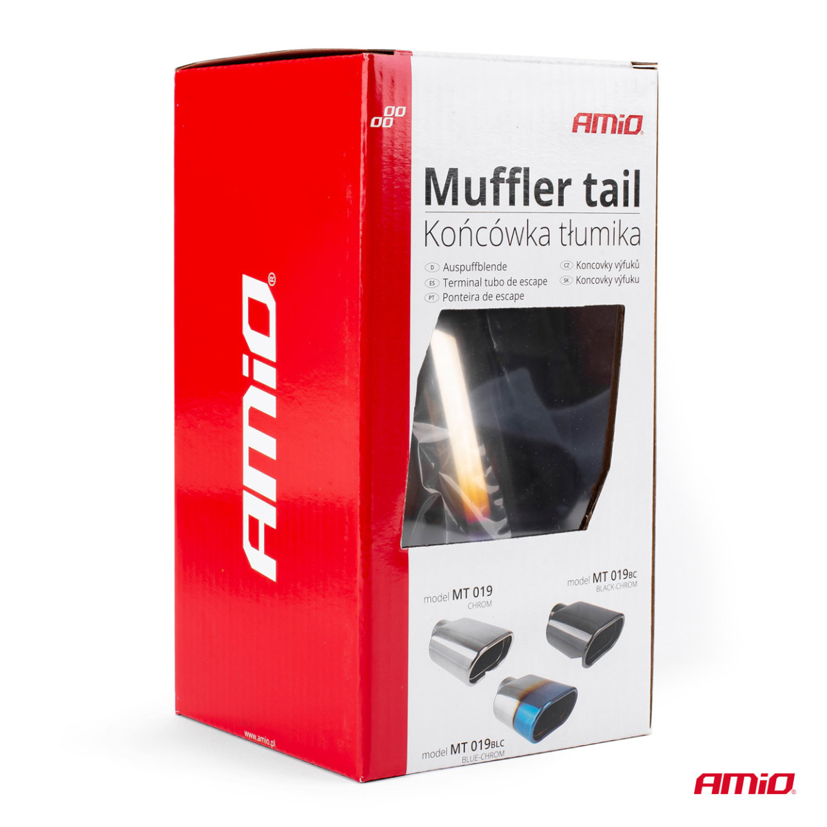 Äänenvaimentimen pää 40-58 mm, ruostumatonta terästä, kiillotettu metalliefekti, AMIO-02353