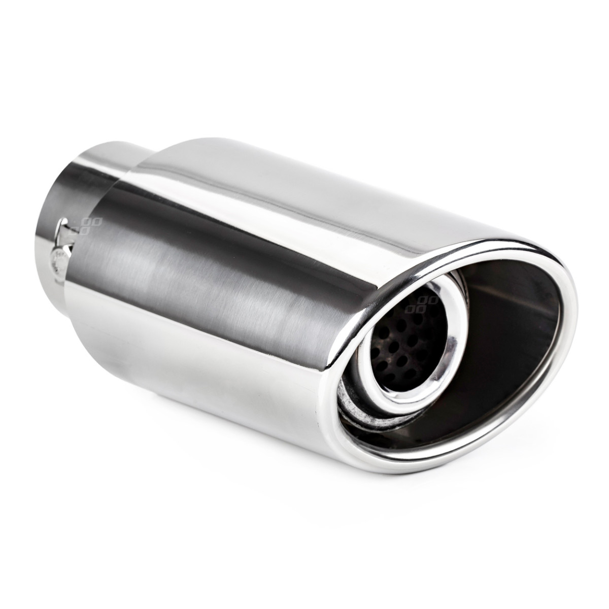 Äänenvaimentimen pää 30-42 mm, ruostumatonta terästä, kromattu, AMIO-01303