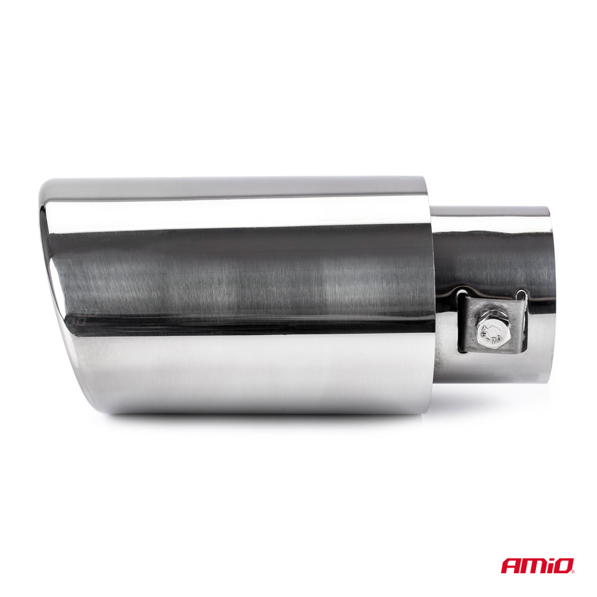 Äänenvaimentimen pää 30-42 mm, ruostumatonta terästä, kromattu, AMIO-01303