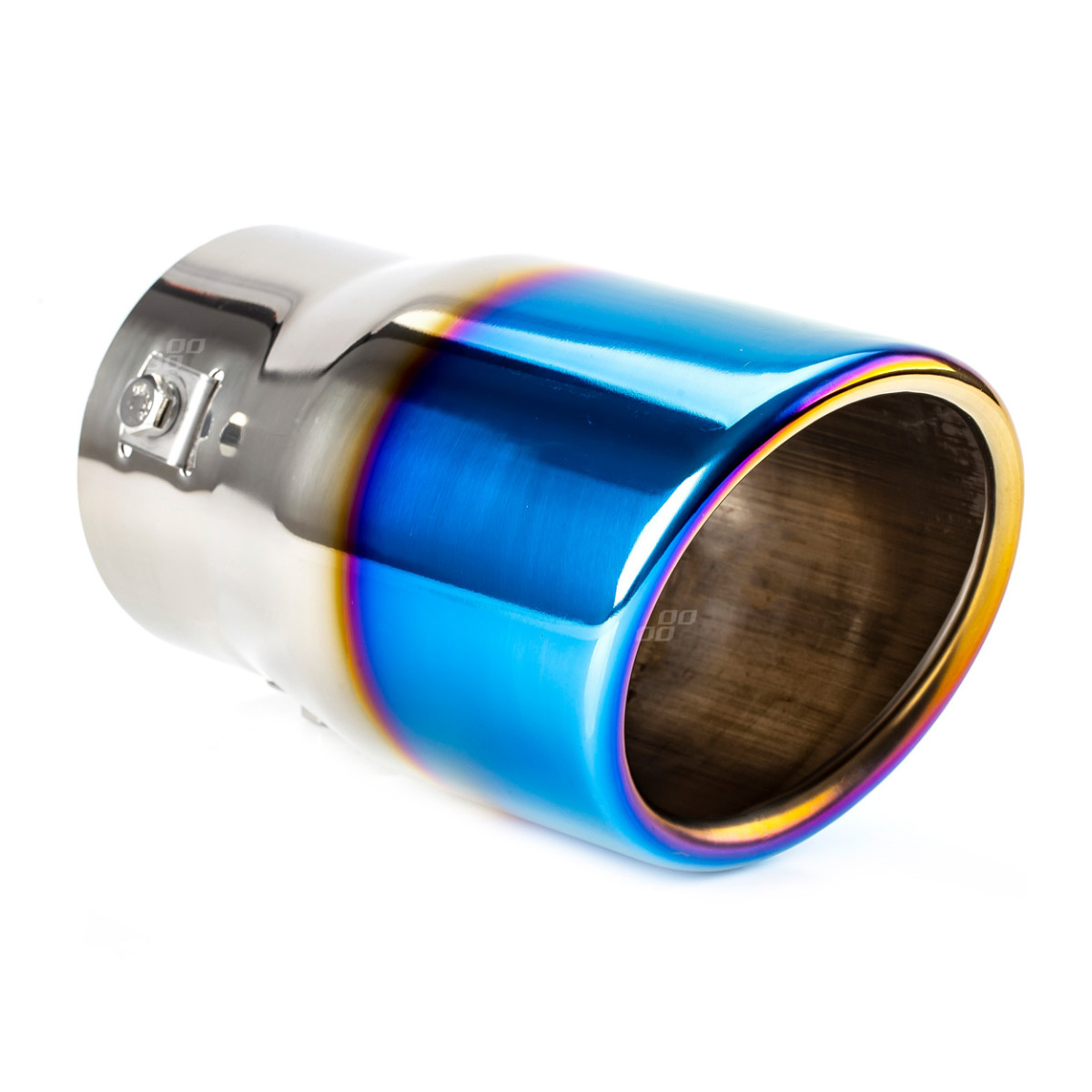 Äänenvaimentimen pää 48-65 mm, ruostumatonta terästä, kiillotettu metalliefekti, AMIO-02198