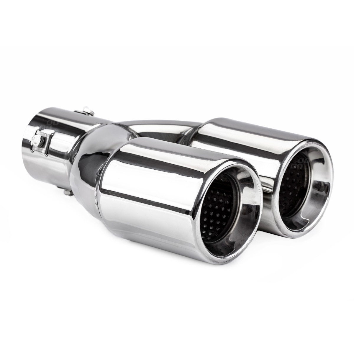 Äänenvaimentimen pää 36-54 mm, ruostumatonta terästä, kromattu, AMIO-01308
