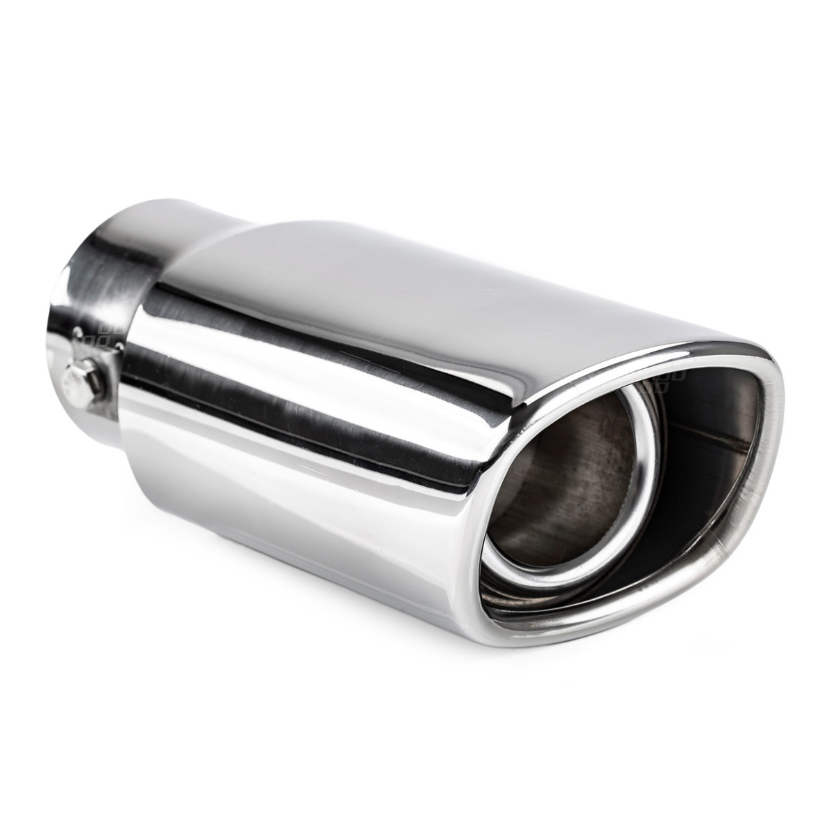 Äänenvaimentimen pää 30-48 mm, ruostumatonta terästä, kromattu, AMIO-01315