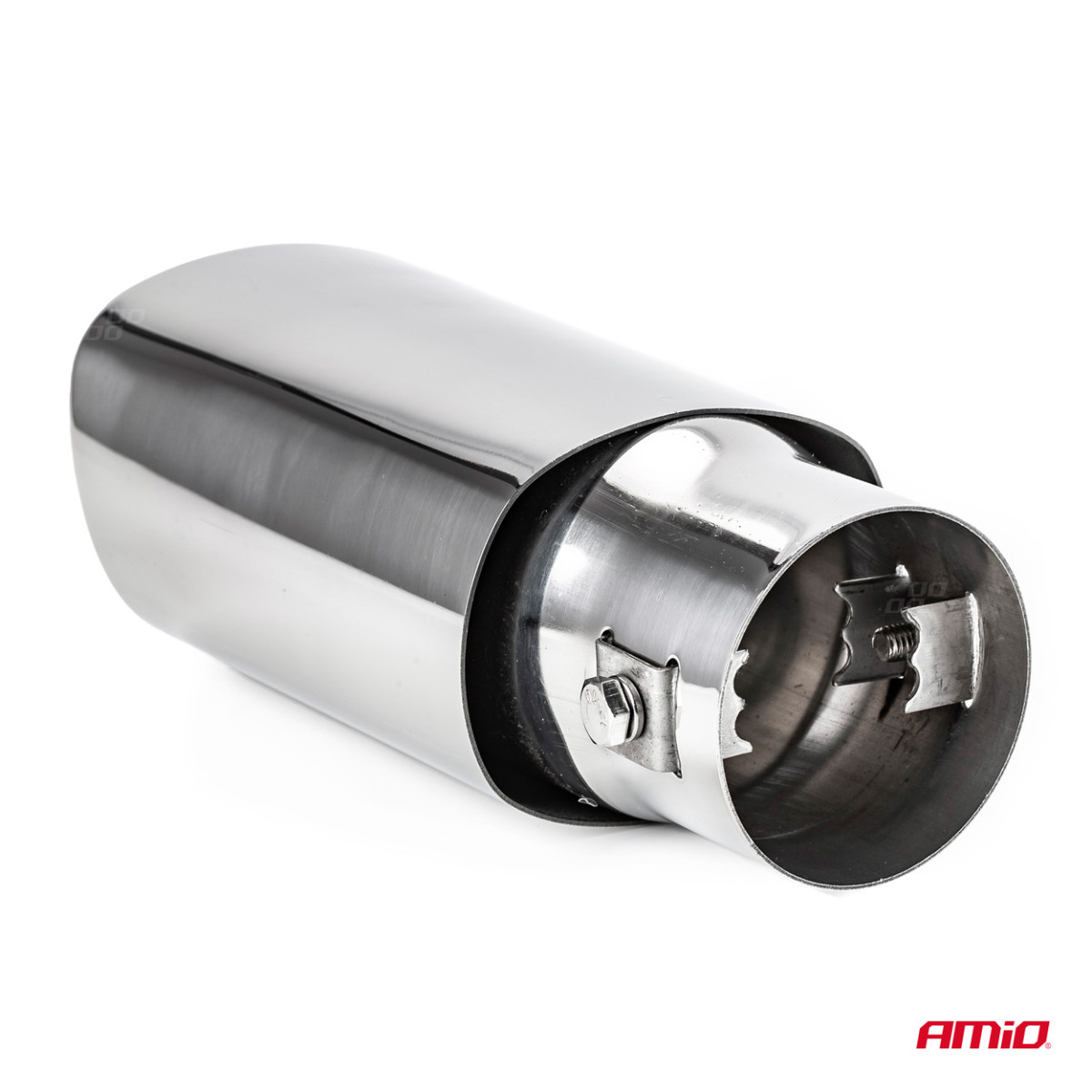 Äänenvaimentimen pää 30-48 mm, ruostumatonta terästä, kromattu, AMIO-01315