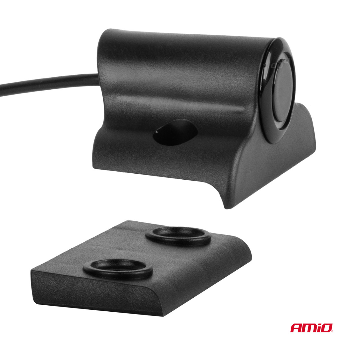 Pysäköintitutka LED-GRAF, 4 mustaa anturia 19 mm, kuorma-autoille AMIO-02280