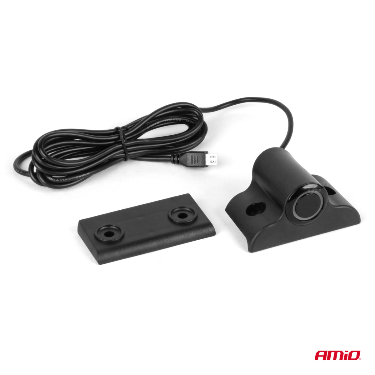 Pysäköintitutka LED-GRAF, 4 mustaa anturia 19 mm, kuorma-autoille AMIO-02280