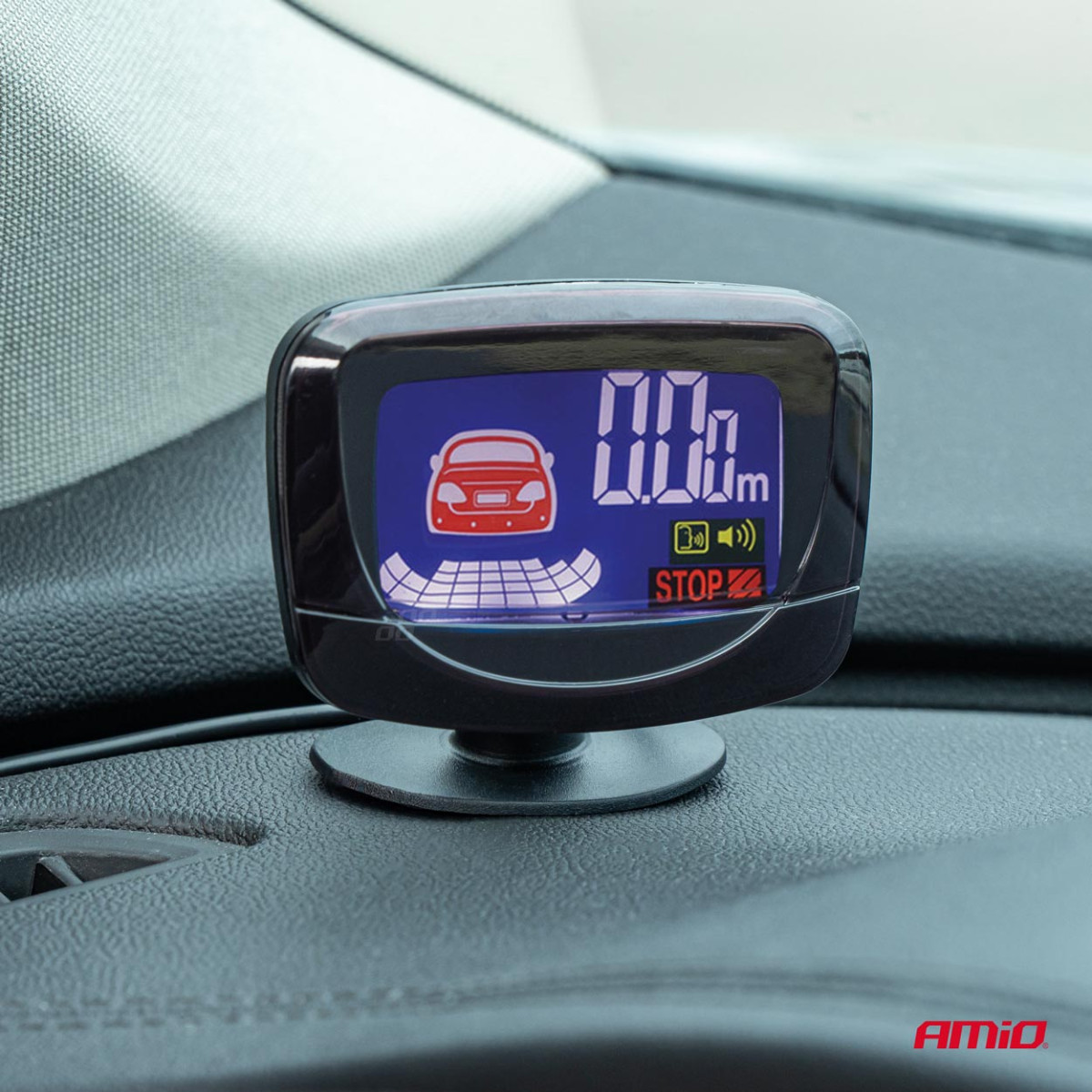 Pysäköintitutkasarja LED-GRAF, 8 valkoista anturia 22 mm AMIO-01600