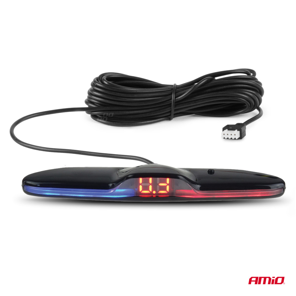 Pysäköintitutka MAX LED, 4 mustaa anturia 22 mm AMIO-02287