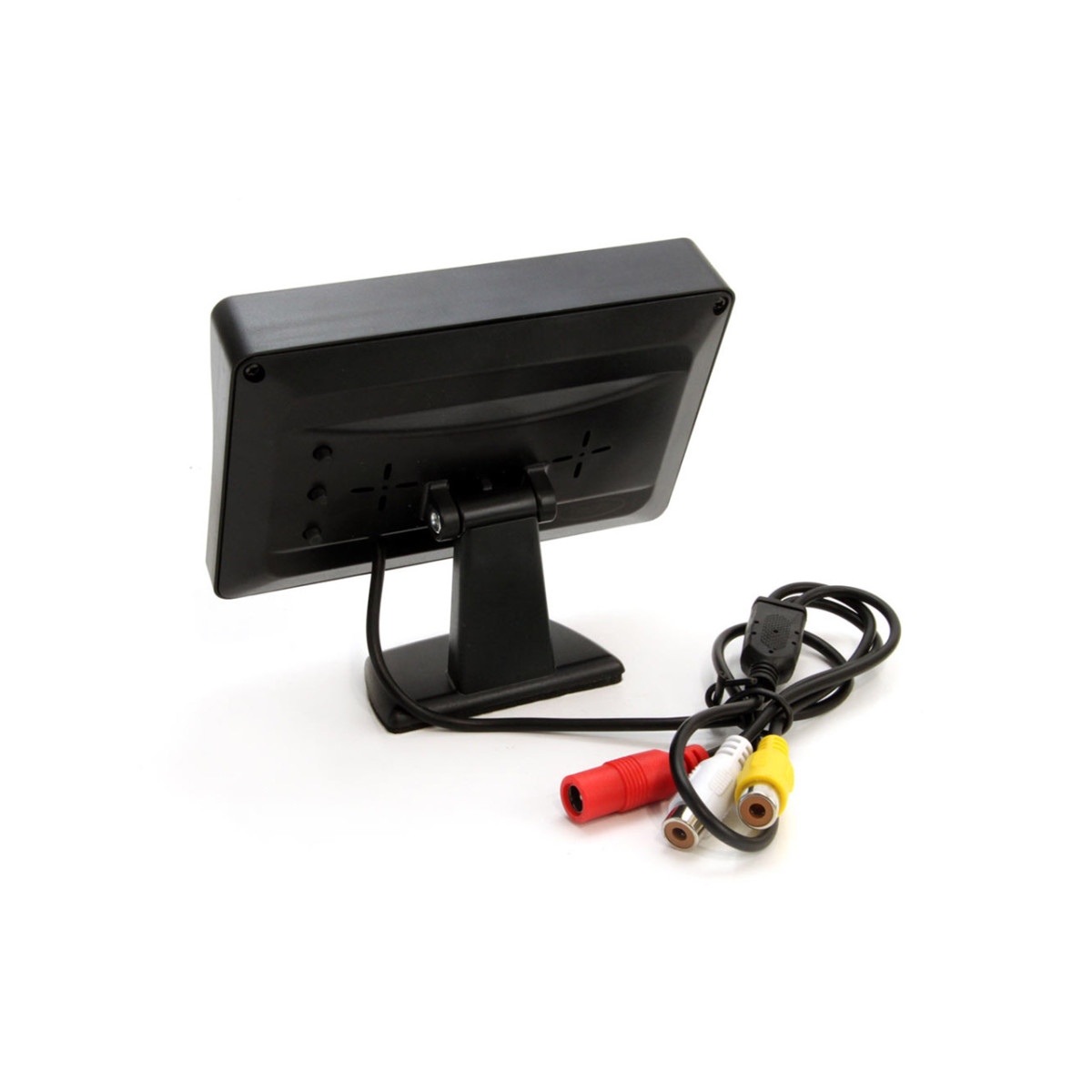 Pysäköintitutkajärjestelmä TFT01 4.3" HD-305 LED-kameralla, 4 mustaa anturia 28 mm, sisäasennus