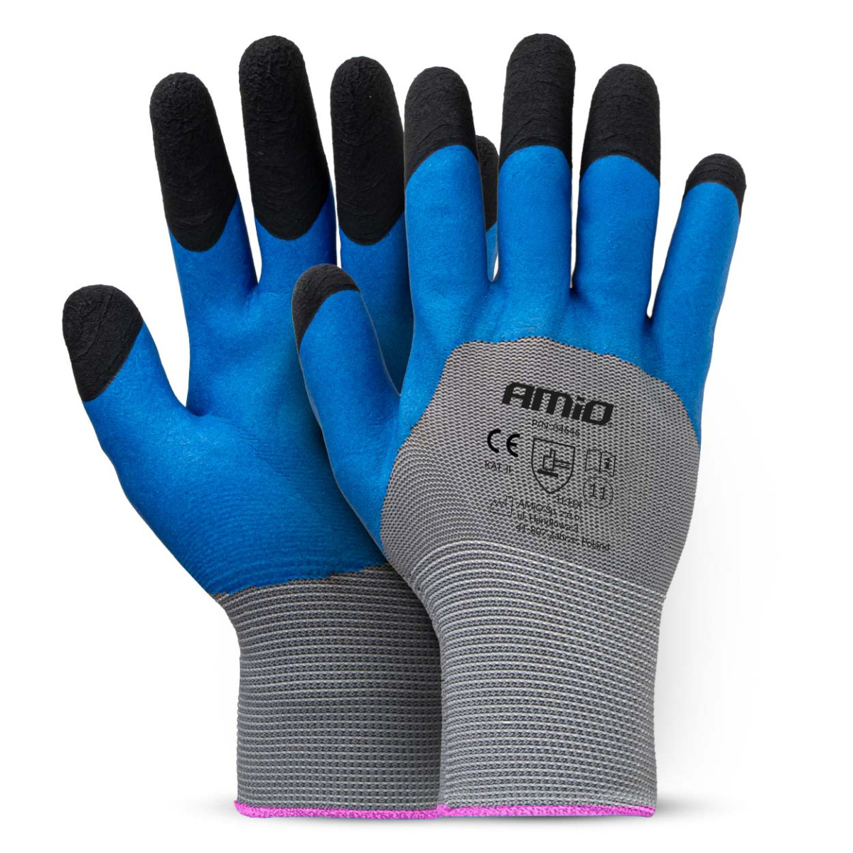 PE-lateksityökäsineet, joissa 3/4-tuumainen vaahtomuovipinnoite, koko 11, 4 kpl (2 paria), 3131X