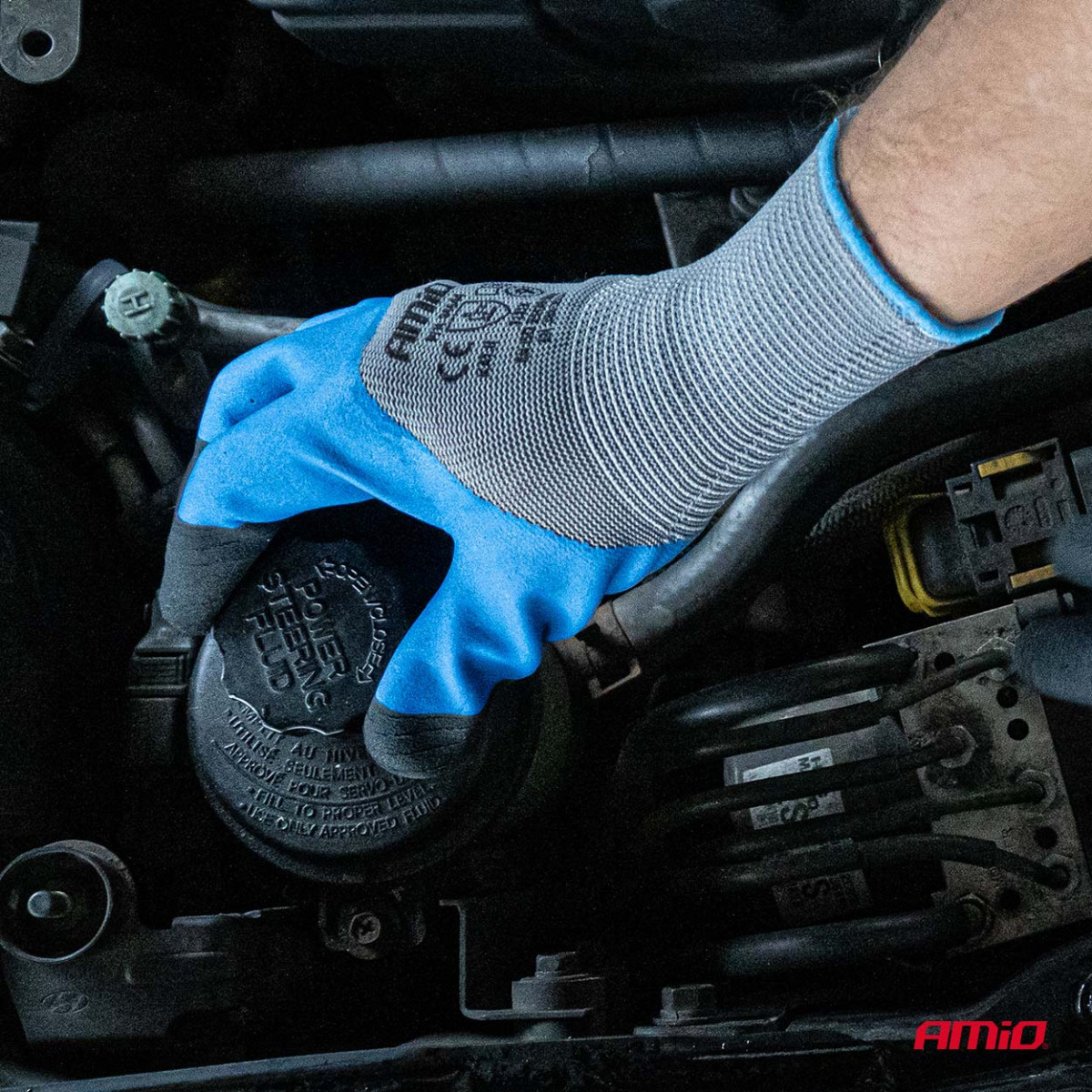 PE-lateksityökäsineet, joissa 3/4-tuumainen vaahtomuovipinnoite, koko 9, 4 kpl (2 paria), 3131X