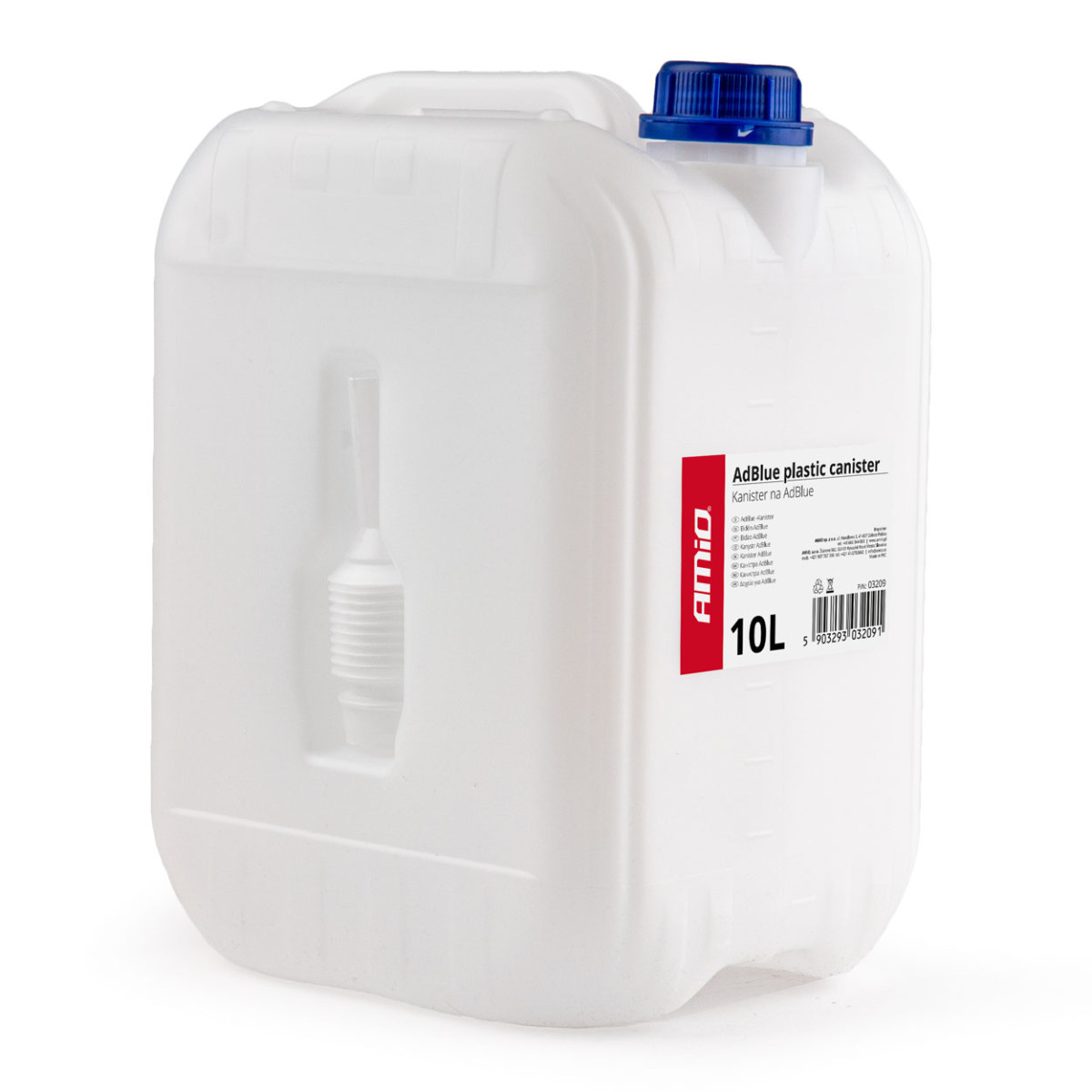 Muovikanisteri vedelle, AdBlue 10 L AMIO-03209