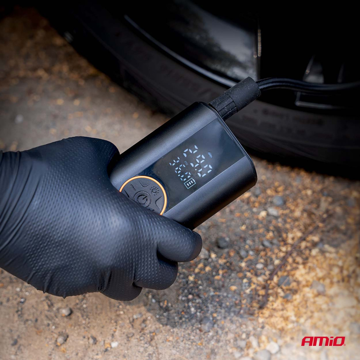 Langaton LED-kompressori 40W USB-C:llä ACOMP-25 AMIO-04414