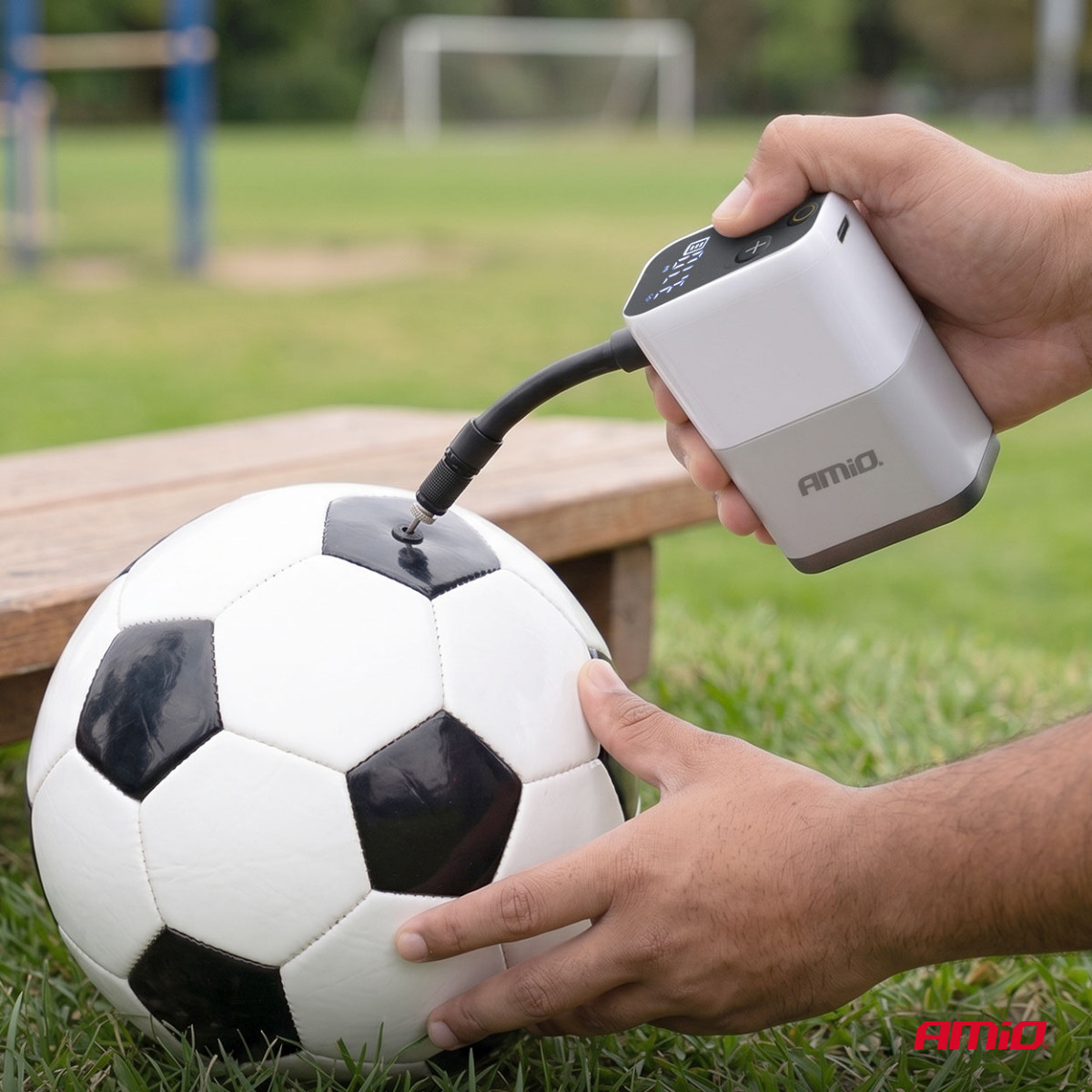 Langaton mini-ilmakompressori polkupyöriin, 40 W, USB-C, AMIO-04946