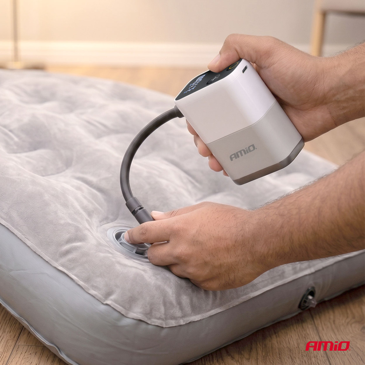 Langaton mini-ilmakompressori polkupyöriin, 40 W, USB-C, AMIO-04946