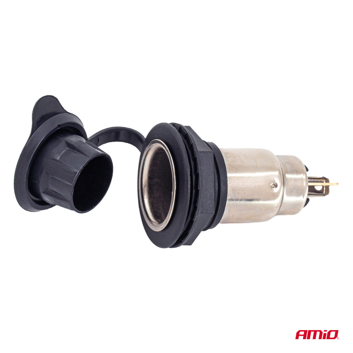 Lisäpistorasia kannella, 250W, 12/24V AMIO-04462