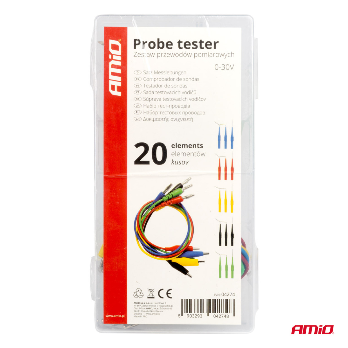 Auton mittausjohtosarja 20 kpl. AMIO-04274