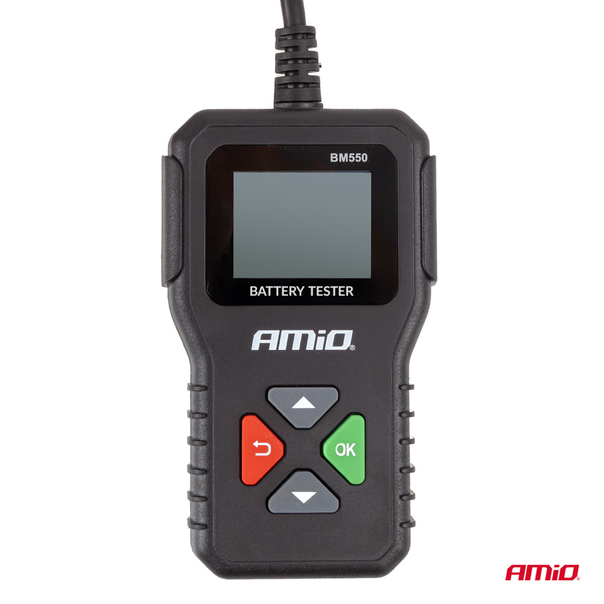 Ammattimainen digitaalinen akkutesteri, 2-220 Ah, 6 V / 12 V / 24 V, AMIO-04920