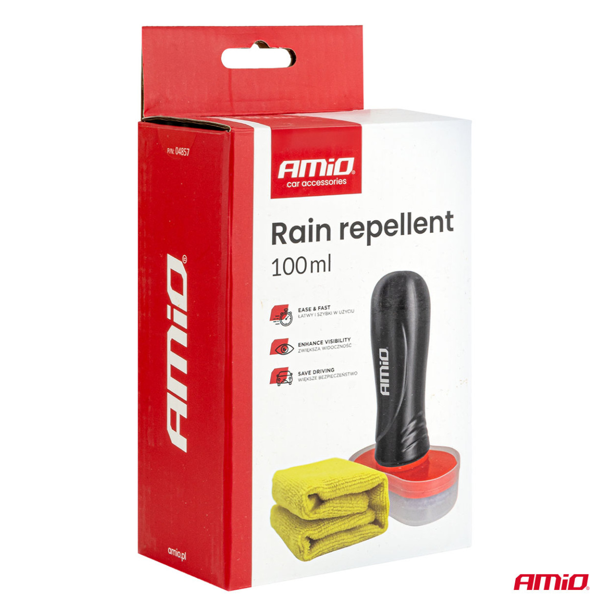 Näkymätön lasinpuhdistusaine 100 ml AMIO-04857
