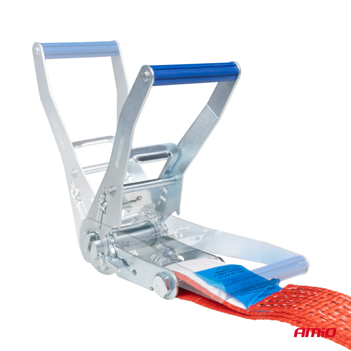 Kuormankiinnitysliina kiristimellä 5000 kg, 12 m x 50 mm, AMIO-02022