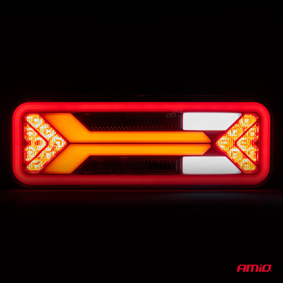 Monitoiminen LED-takavalo RCL-09-L dynaaminen, vasen