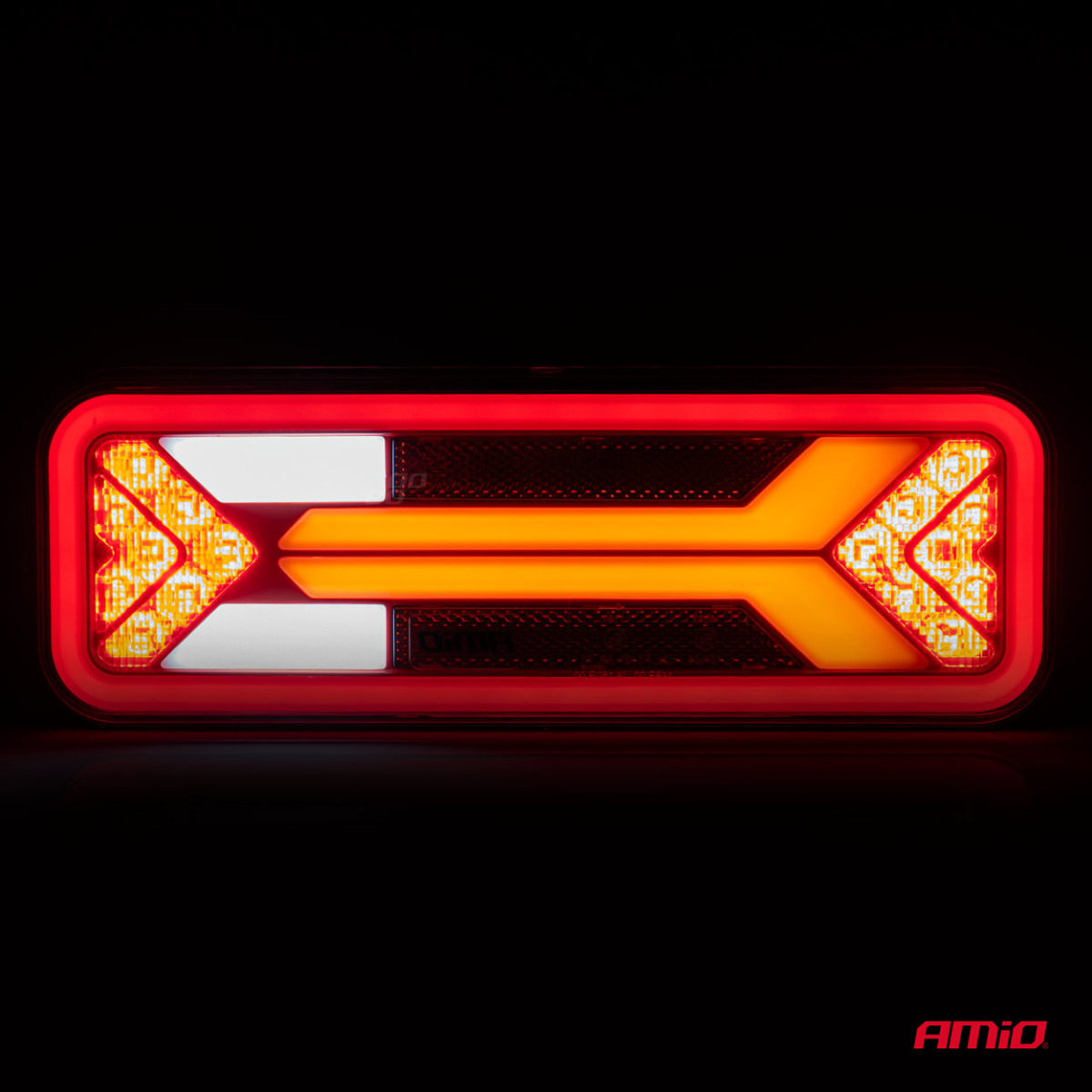 Monitoiminen LED-takavalo RCL-09-R dynaaminen, oikea 