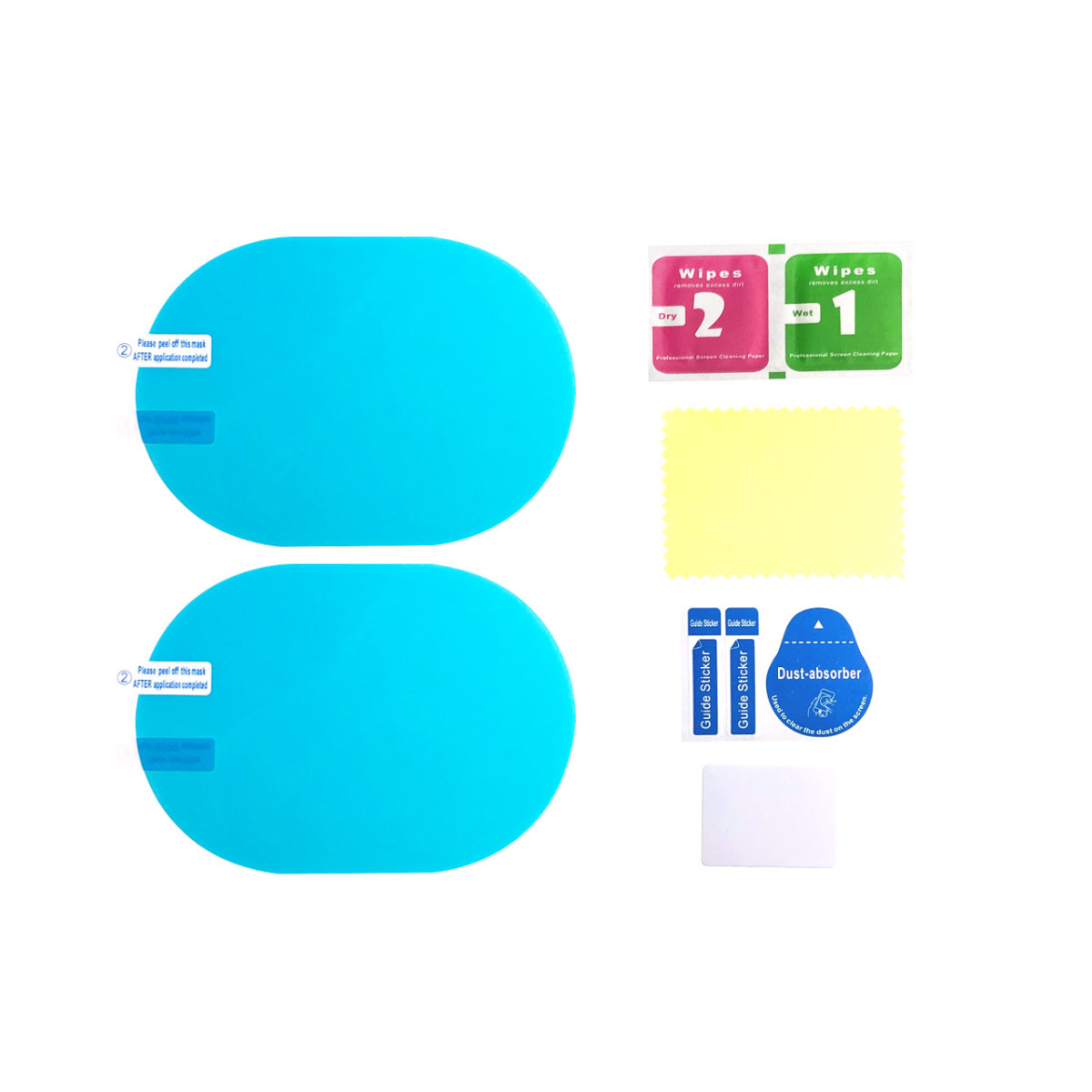 Sivupeilien huurtumisenesto- ja sadesuojakalvo 135 × 95 mm (2 kpl) AMIO-02378