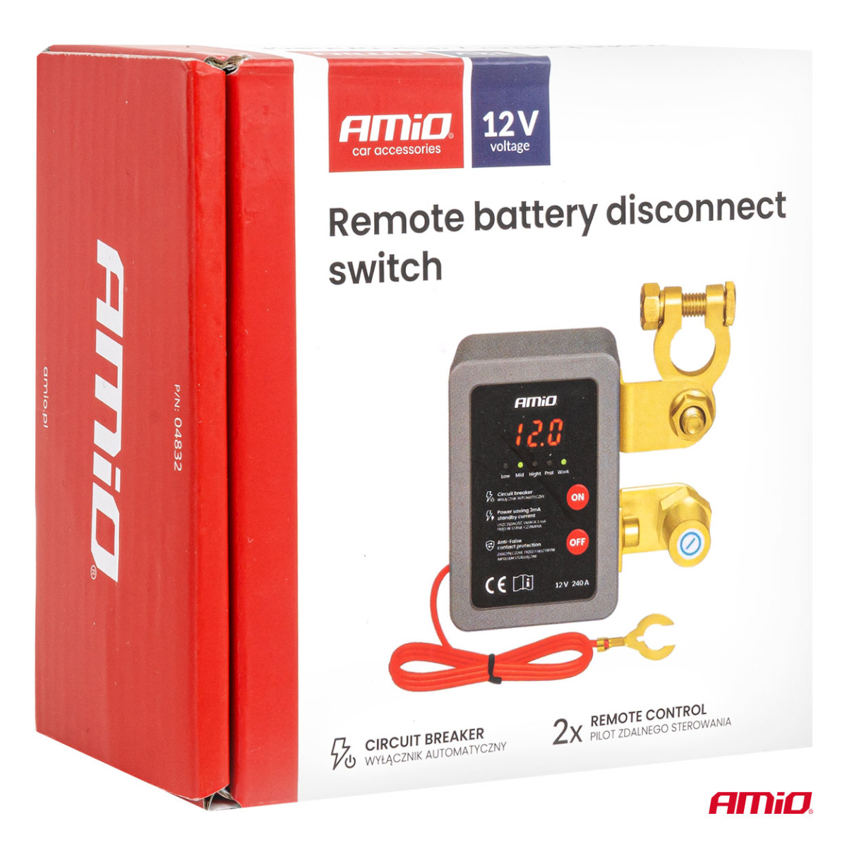 Akun eristin 12V 240A (AKKU) AMIO-04832