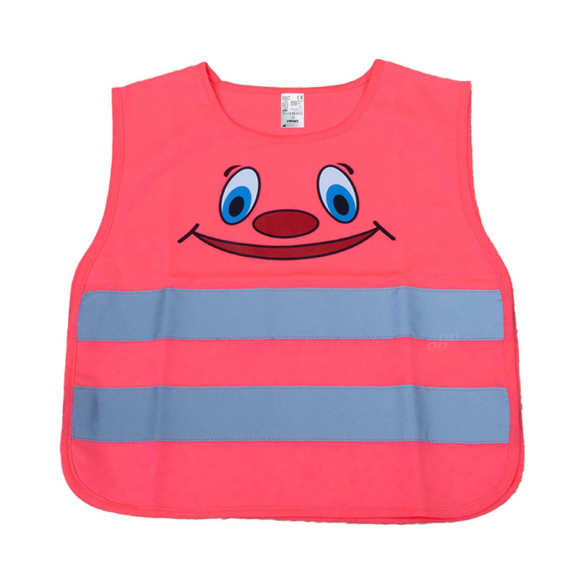 Lasten heijastinliivi SMILE, pinkki AMIO-03988