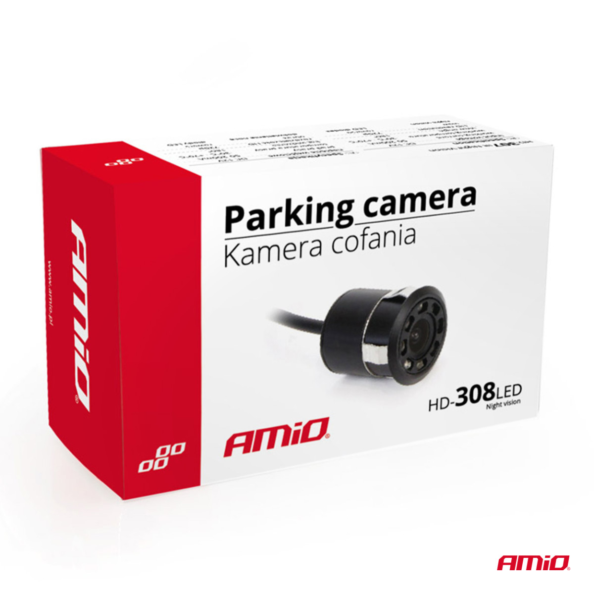 Peruutuskamera HD-308-LED "Night Vision" 18 mm AMIO-01595