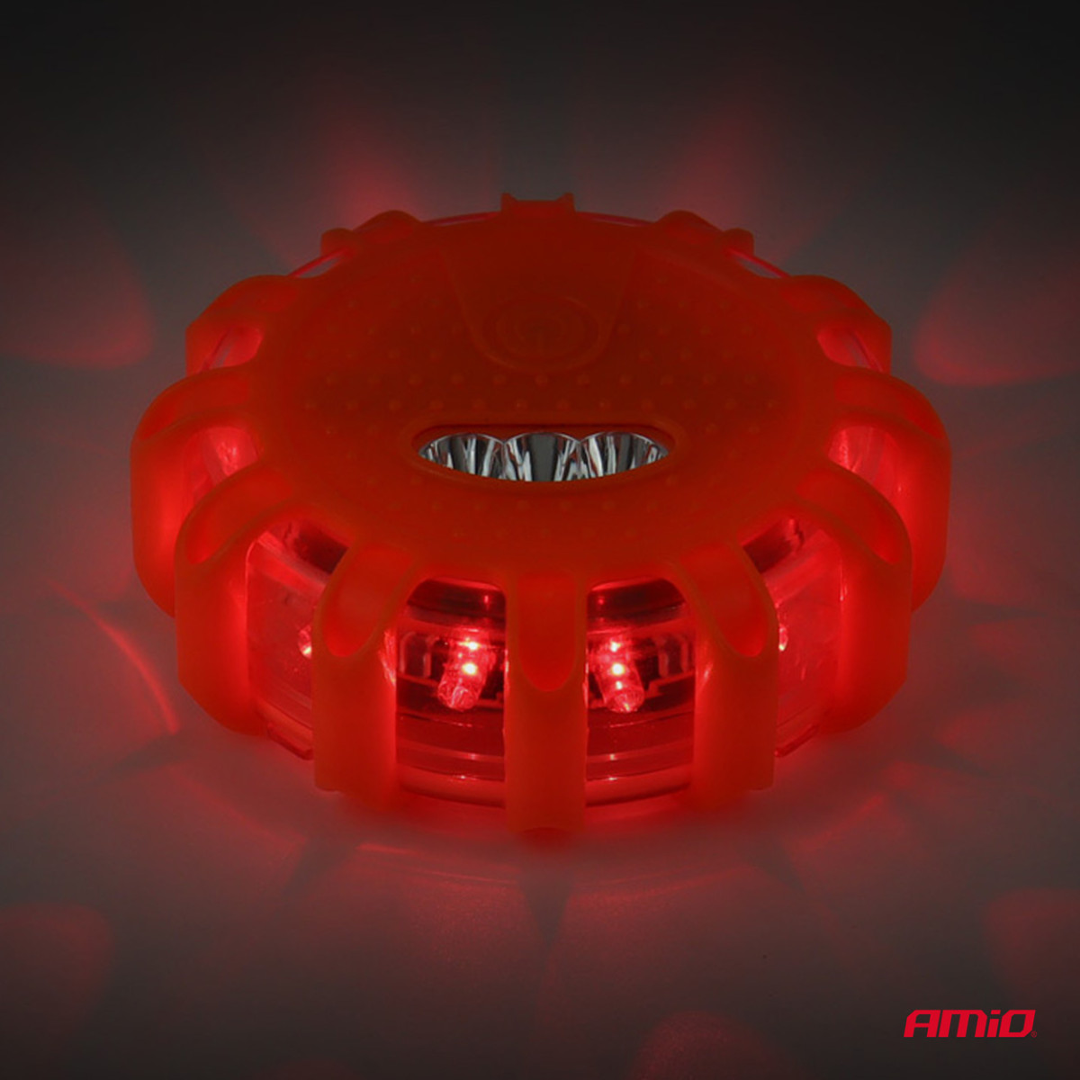 Kannettava LED-varoitusvalo kohdevalotoiminnolla 3xAAA IP65 12SMD + 3SMD