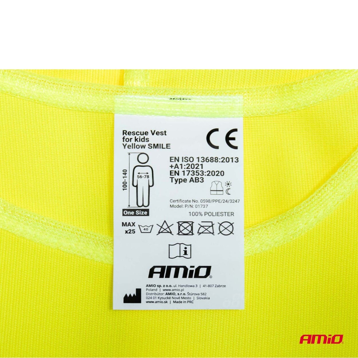 Lasten heijastinliivi AMIO-01737
