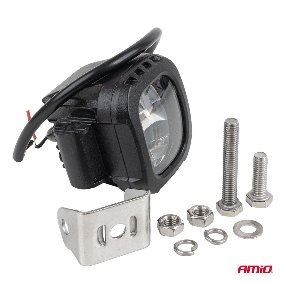 Trukin turva-alueen valo, punainen valo, 10W 10–80V IP6K9K AMIO-04868