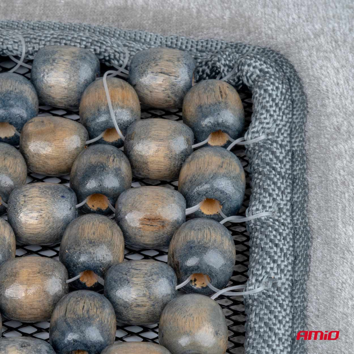 Turvaistuimen matto helmillä 90 x 44 cm - harmaa