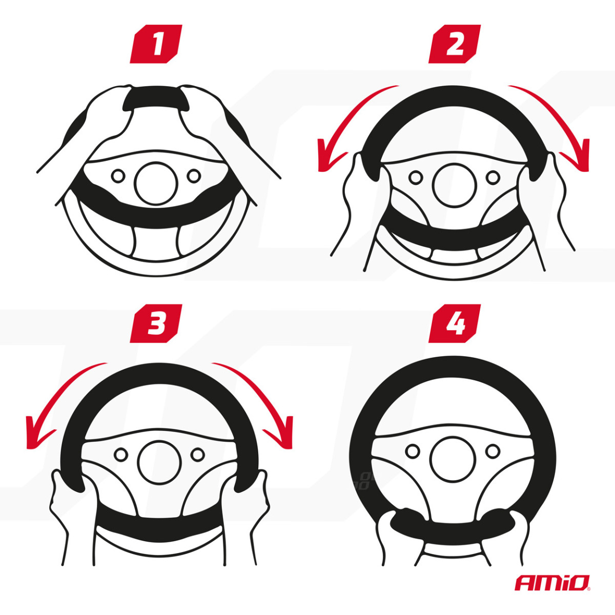 Auton ratin suojus 37-39 cm, aitoa nahkaa, SWC-51-M