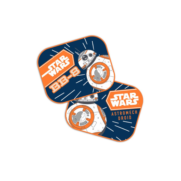 Auton sivuaurinkosuojat 44x35 cm, 2 kpl, Star Wars BB-8