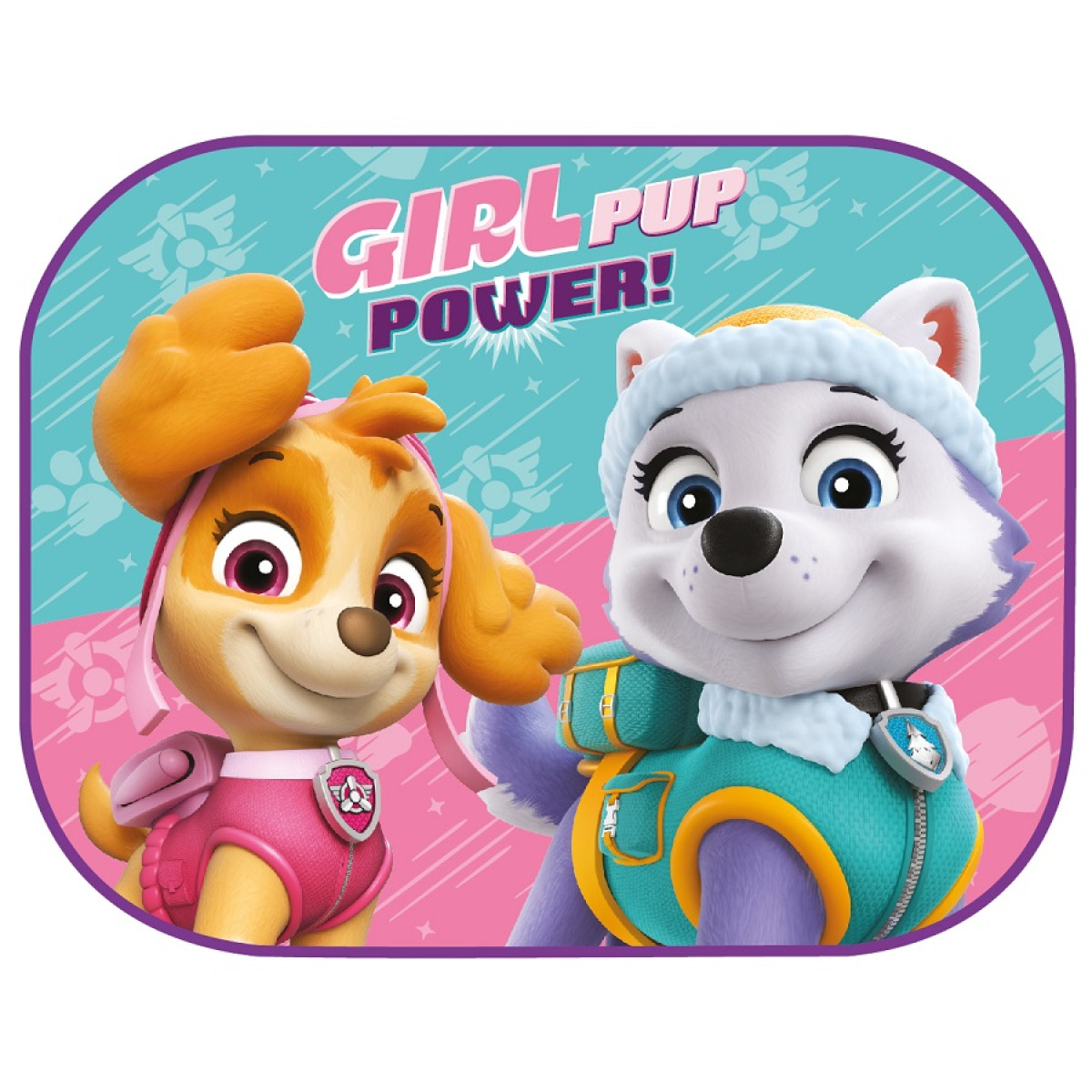 Auton sivuaurinkosuojat 44x35 cm, 2 kpl, Paw Patrol Girl