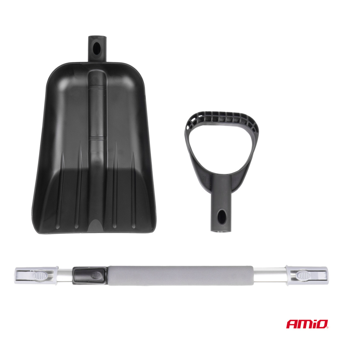 Teleskooppinen lumilapio alumiiniterällä 103–131 cm