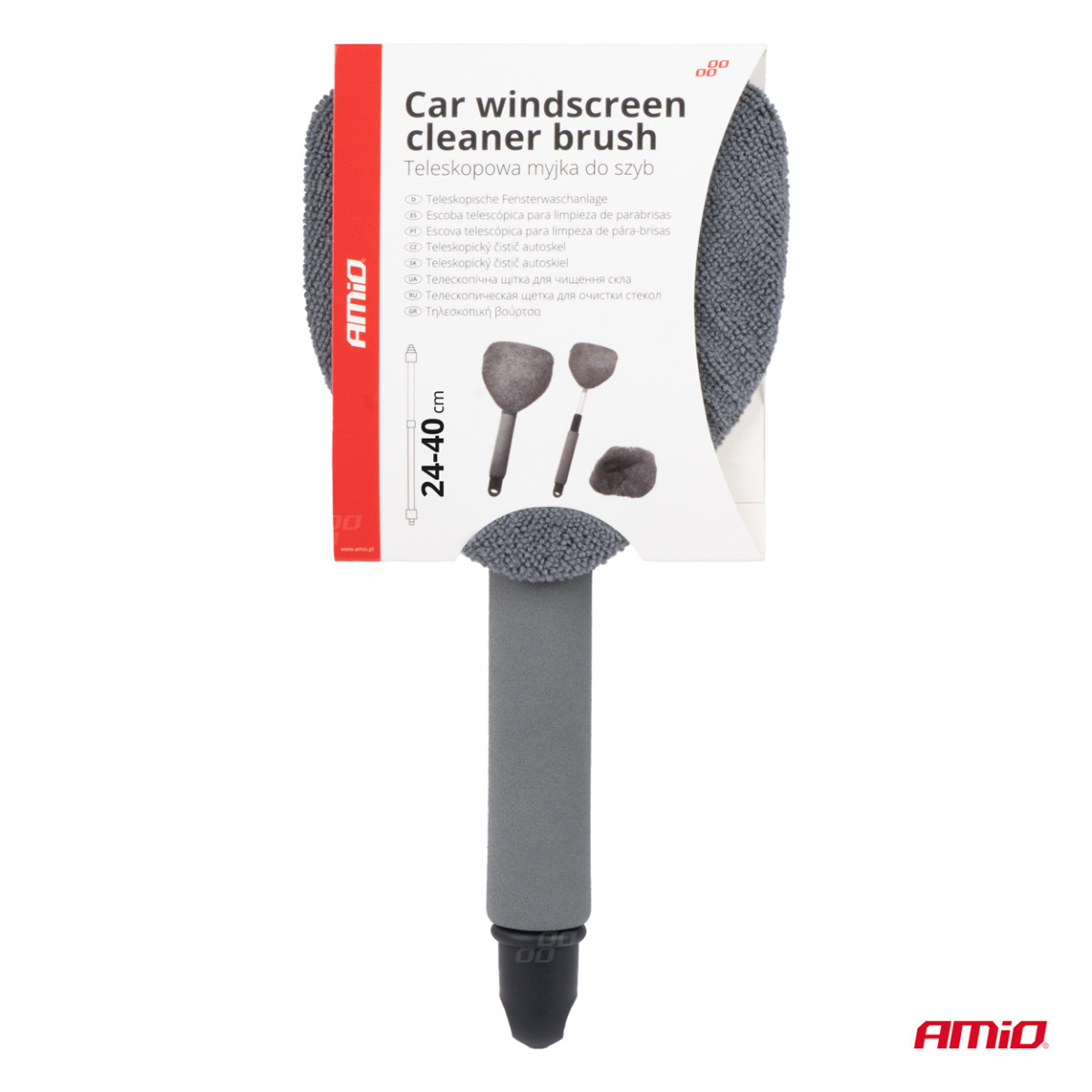 Teleskooppinen kolmionmuotoinen mikrokuituinen ikkunanpuhdistusharja