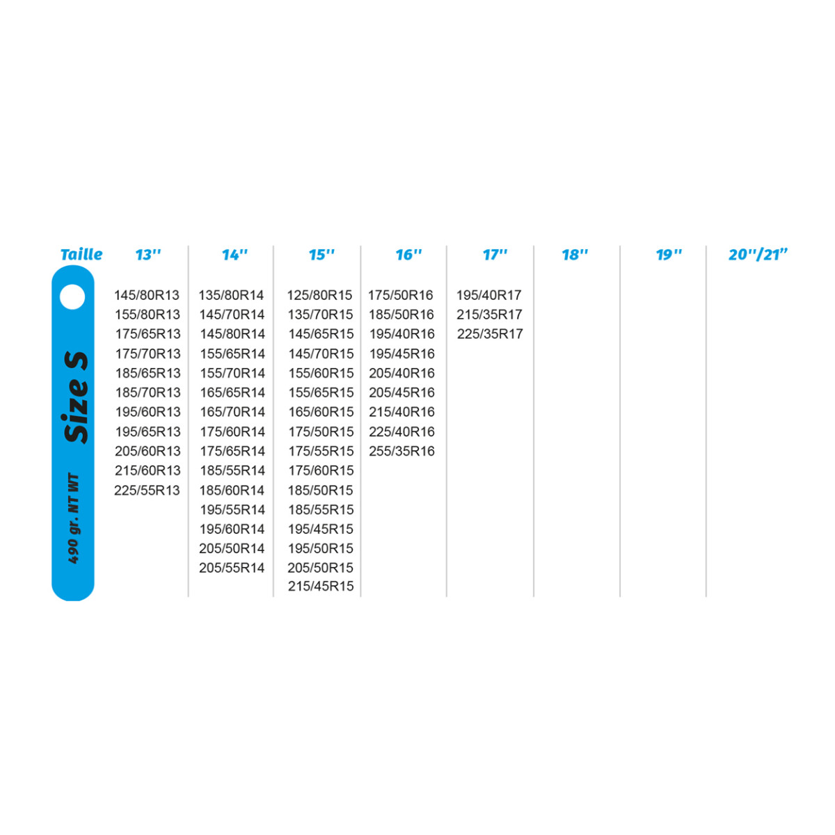 Tekstiililumiketjut Easysock, S, 2 kpl.