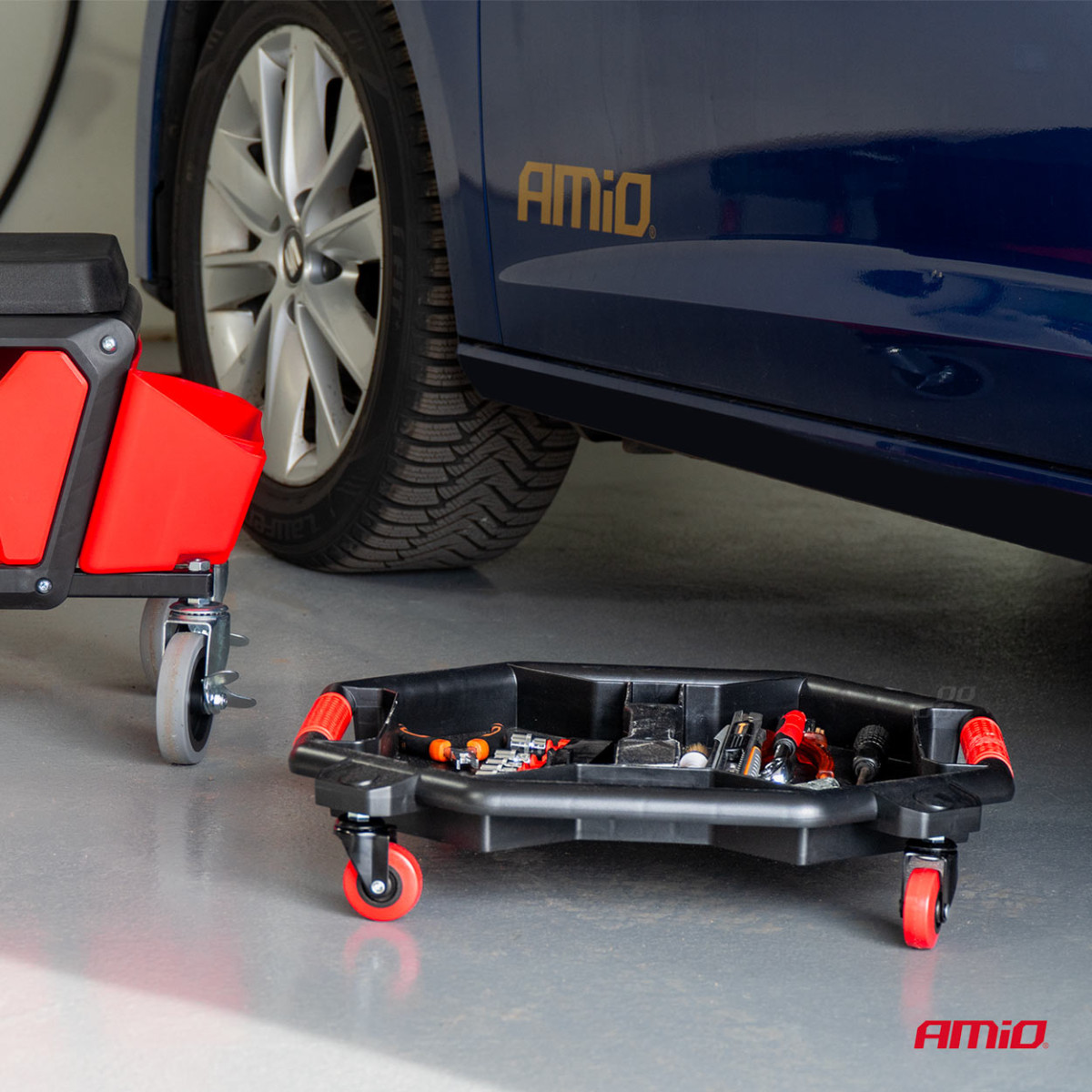 Työkaluvaunu pyörillä AMIO-04266