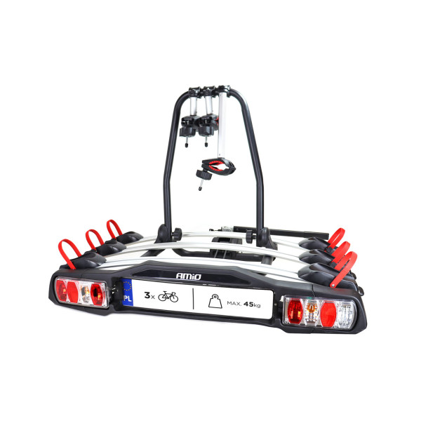 Auton pyöräteline koukulla, kolmelle pyörälle TBC-01/3