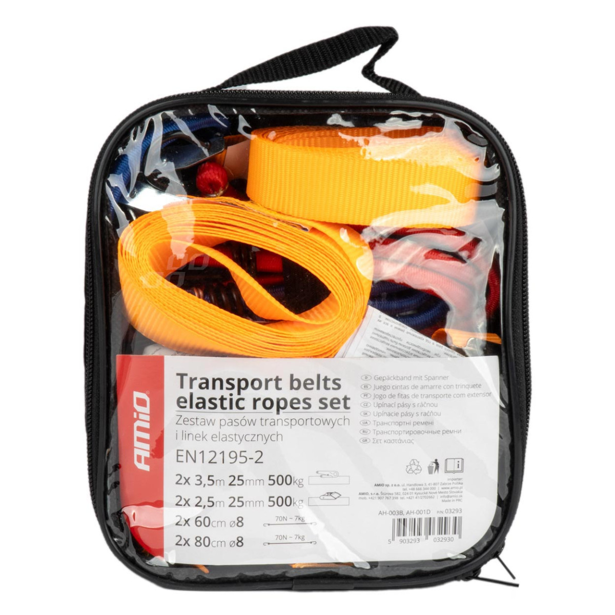 Kuormankiinnitysliinat ja joustavat köydet, sarja, AMIO-03293
