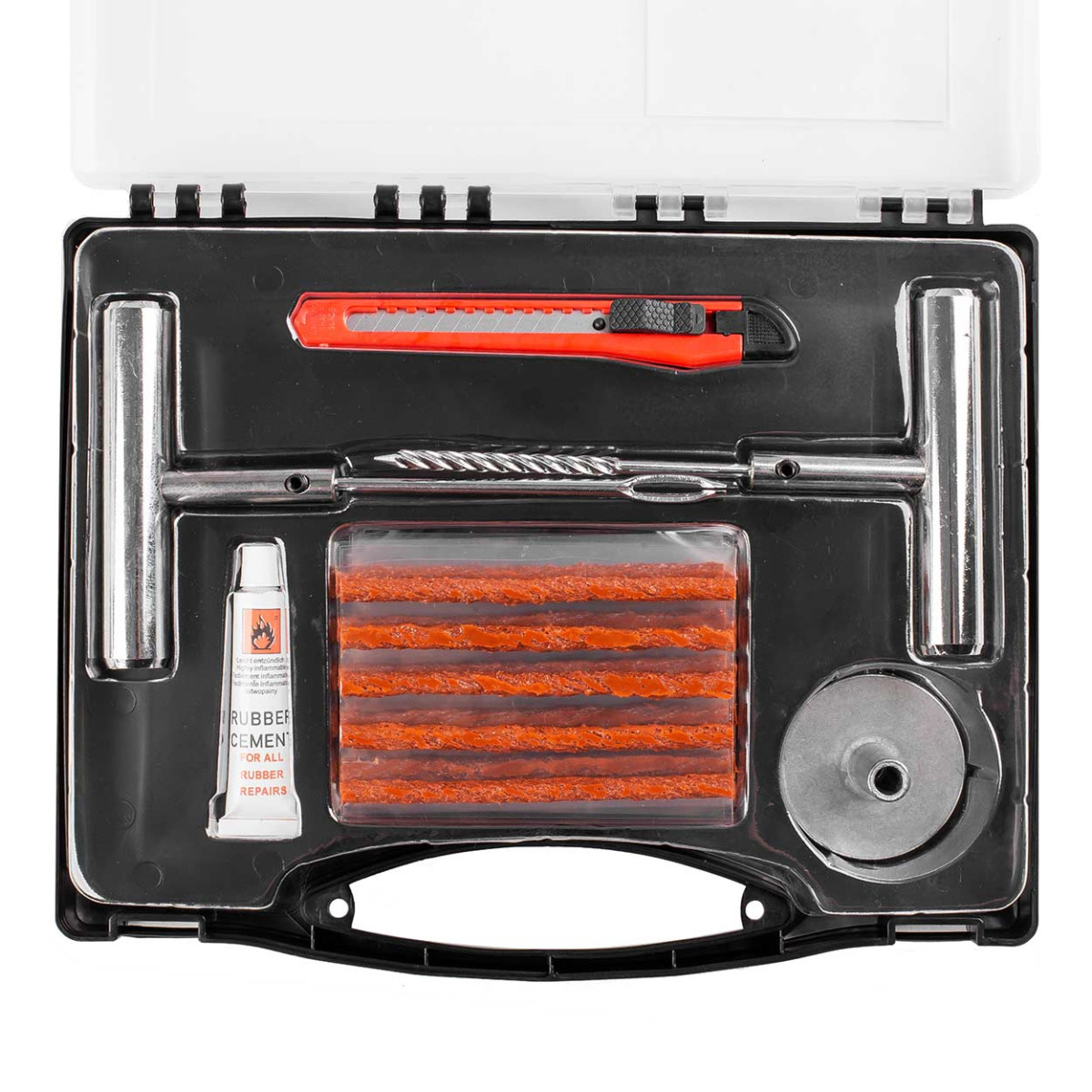 Suuri sisärenkaattoman renkaan korjaussarja 36-osainen. AMIO-02829