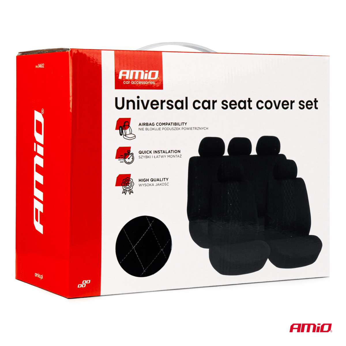 Yleismalliset istuinsuojat SC-02 - musta / harmaa