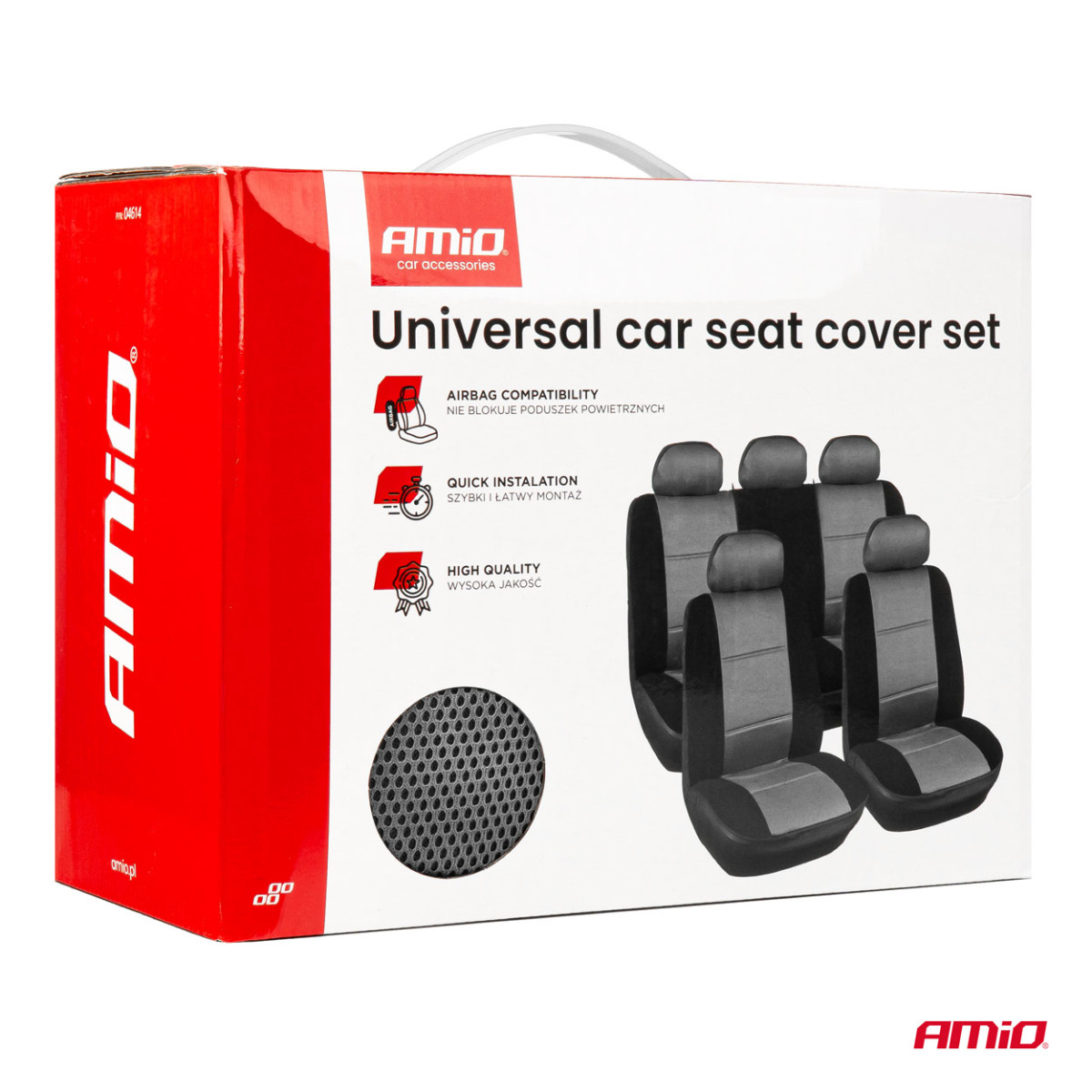 Yleismalliset istuinsuojat SC-14 - musta / harmaa