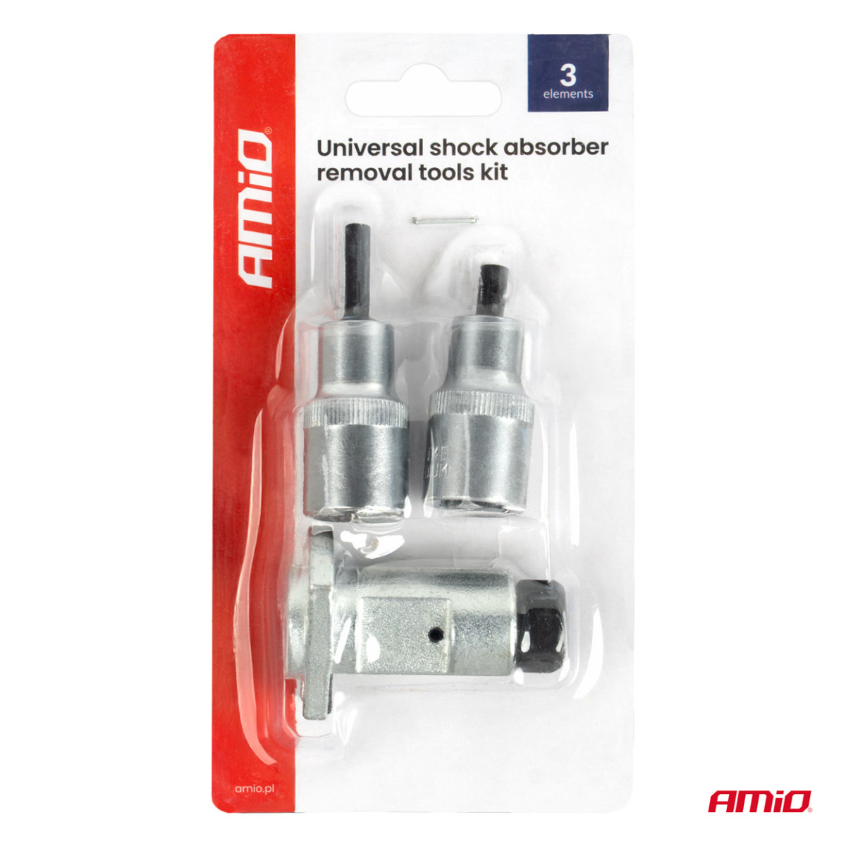 Yleismallinen iskunvaimentimen irrotustyökalusarja AMIO-04751